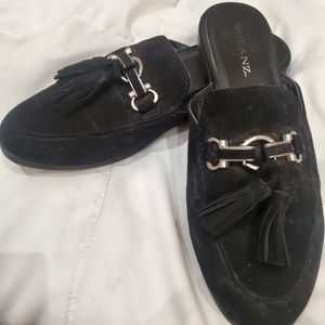 Women's Solanz Black Suede Loafers